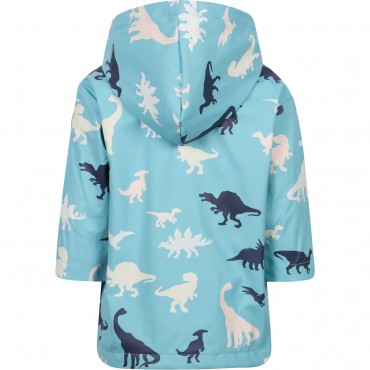 Prehistoric Dinos Color Changing Raincoat in Blue Prehistoric Dinos Color Changing Raincoat in Blue
