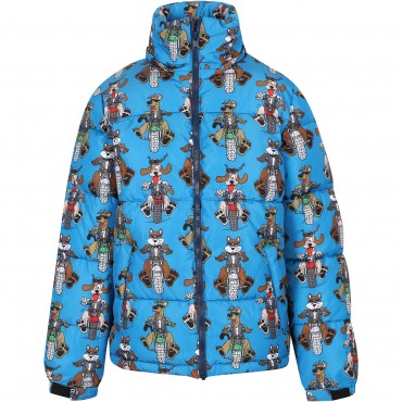 Doggy Rider Padded Winter Jacket in Blue Doggy Rider Padded Winter Jacket in Blue