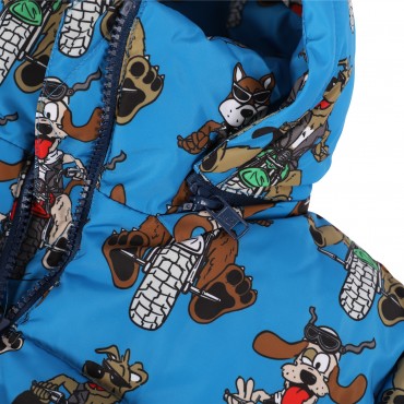 Doggy Rider Padded Winter Jacket in Blue Doggy Rider Padded Winter Jacket in Blue