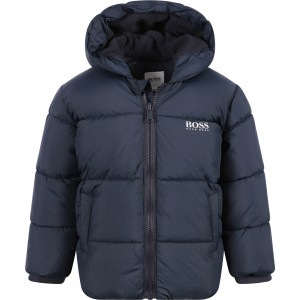 Padded Logo Jacket in Navy Padded Logo Jacket in Navy