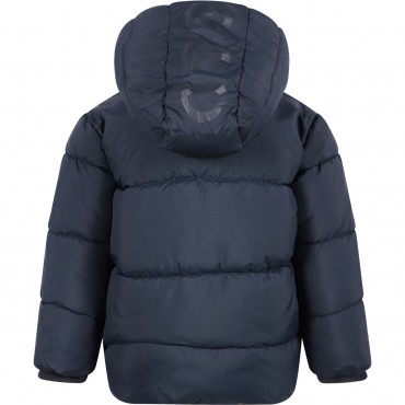 Padded Logo Jacket in Navy Padded Logo Jacket in Navy