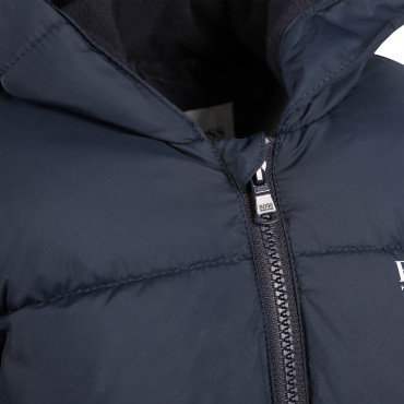 Padded Logo Jacket in Navy Padded Logo Jacket in Navy