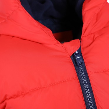 Logo Padded Jacket in Red Logo Padded Jacket in Red