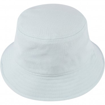 Embroidered Logo Bucket Hat in Light Blue Embroidered Logo Bucket Hat in Light Blue