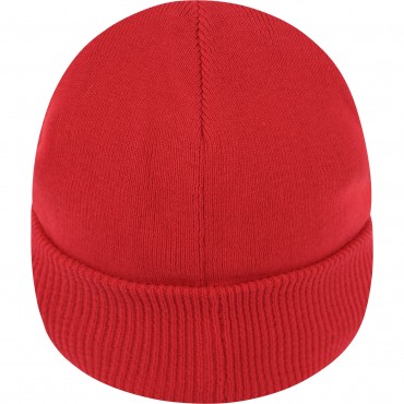 Logo Jersey Winter Cap in Red Logo Jersey Winter Cap in Red