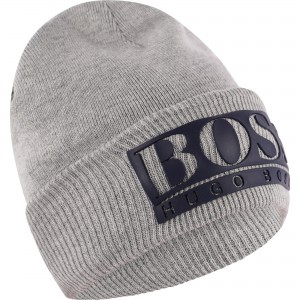 Logo Jersey Winter Cap in Grey Logo Jersey Winter Cap in Grey