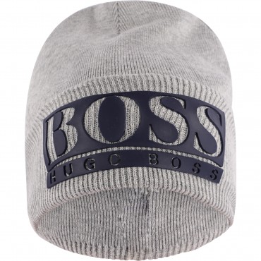 Logo Jersey Winter Cap in Grey Logo Jersey Winter Cap in Grey