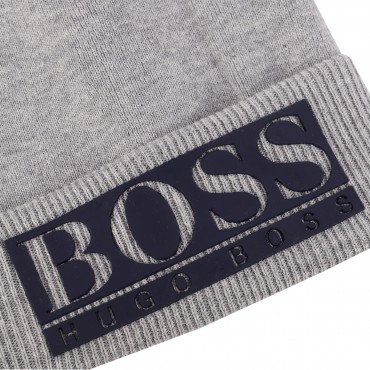 Logo Jersey Winter Cap in Grey Logo Jersey Winter Cap in Grey