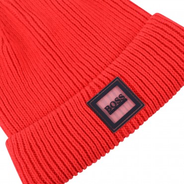 Logo Winter Cap in Red Logo Winter Cap in Red