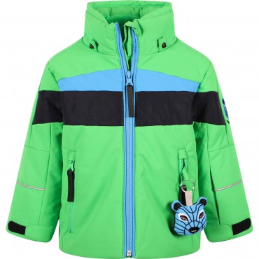 Arctic World Embroidery Logo Ski Jacket in Green Arctic World Embroidery Logo Ski Jacket in Green