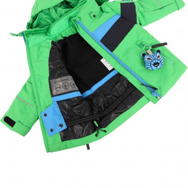 Arctic World Embroidery Logo Ski Jacket in Green Arctic World Embroidery Logo Ski Jacket in Green
