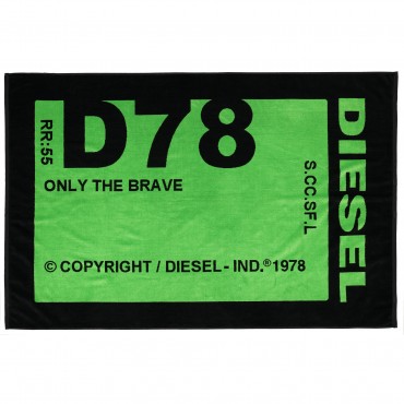 Logo Towel in Black and Green Logo Towel in Black and Green