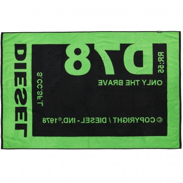 Logo Towel in Black and Green Logo Towel in Black and Green
