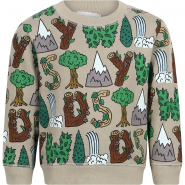 Stay Wild Nature Print Tracksuit in Beige Stay Wild Nature Print Tracksuit in Beige