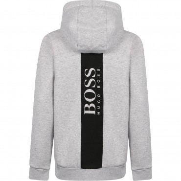 Logo Stripes Detailing Tracksuit in Grey Logo Stripes Detailing Tracksuit in Grey