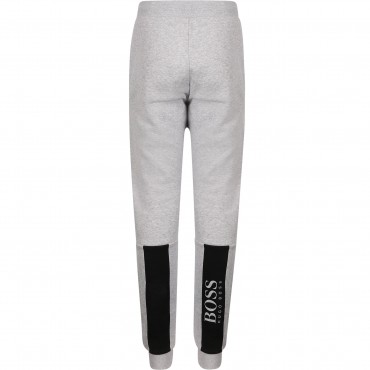 Logo Stripes Detailing Tracksuit in Grey Logo Stripes Detailing Tracksuit in Grey