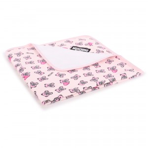 Teddy Toy Print Towel in Pink Teddy Toy Print Towel in Pink