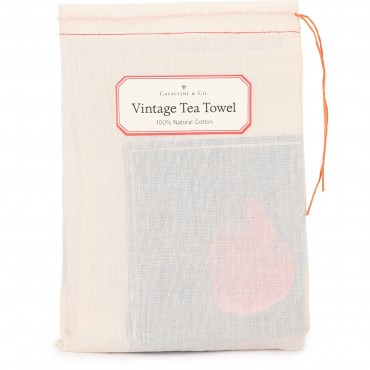 Peony Print Vintage Tea Towel Peony Print Vintage Tea Towel